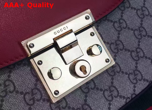 Gucci Padlock GG Supreme Shoulder Bag Red Replica