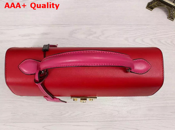 Gucci Padlock GG Supreme Top Handle Bag Red and Pink Leather Details Replica