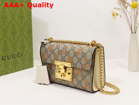 Gucci Padlock Small Berry Shoulder Bag in GG Supreme Canvas 409487 Replica