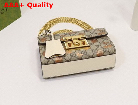 Gucci Padlock Small Berry Shoulder Bag in GG Supreme Canvas 409487 Replica