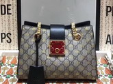 Gucci Padlock Small GG Bees Shoulder Bag 498156