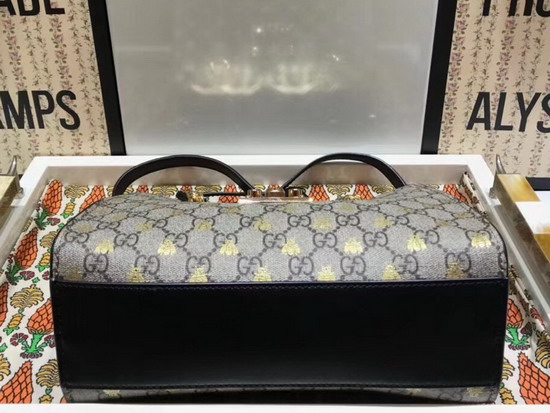 Gucci Padlock Small GG Bees Shoulder Bag 498156