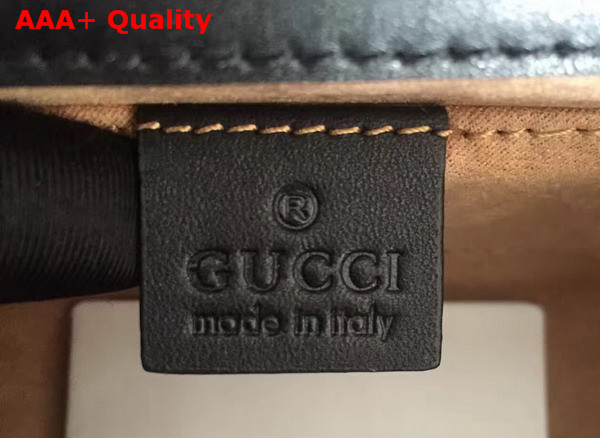 Gucci Padlock Studded Leather Shoulder Bag in Black Small Size Replica