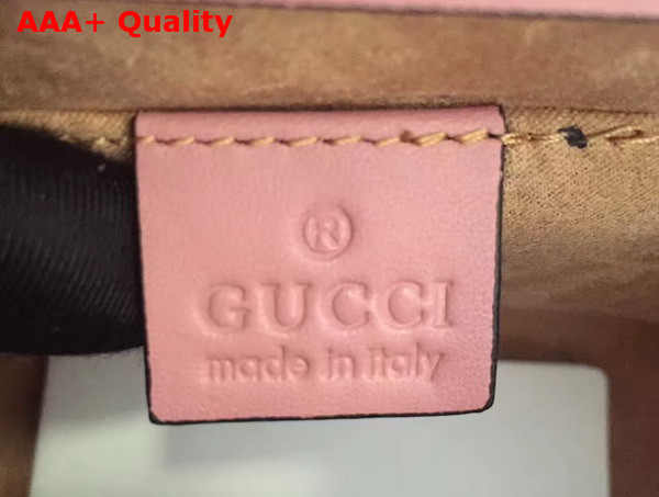 Gucci Padlock Studded Leather Shoulder Bag in Pink Small Size Replica