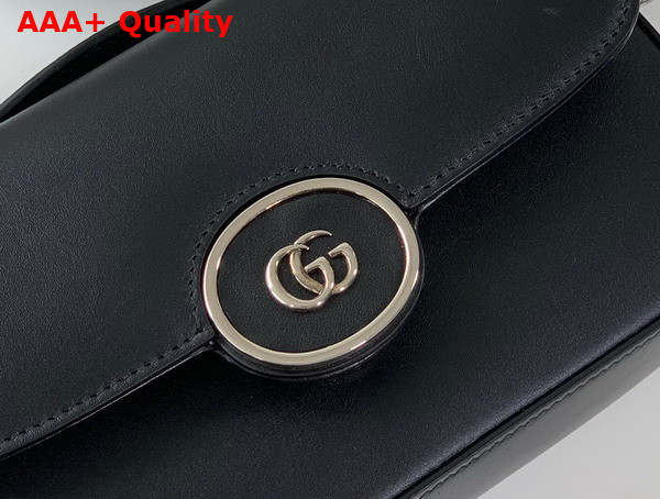 Gucci Petite GG Mini Shoulder Bag in Black Leather 739722 Replica