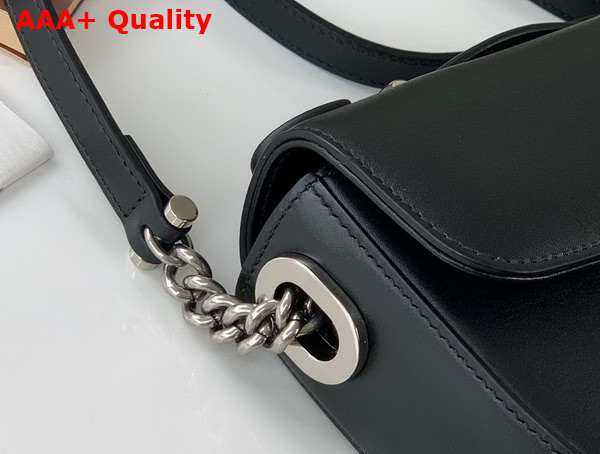 Gucci Petite GG Mini Shoulder Bag in Black Leather 739722 Replica