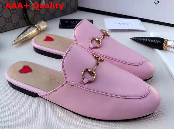 Gucci Princetown Leather Slipper in Pink Replica