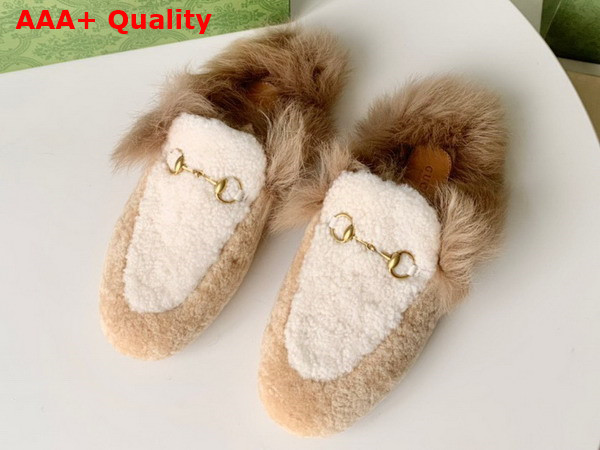 Gucci Princetown Slipper in Lamb Wool and Shearling Replica