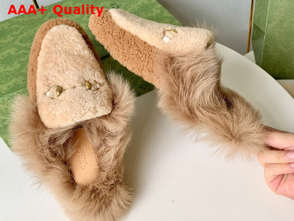 Gucci Princetown Slipper in Lamb Wool and Shearling Replica