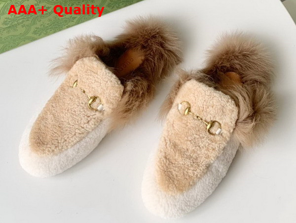 Gucci Princetown Slipper in Lamb Wool and Shearling Replica