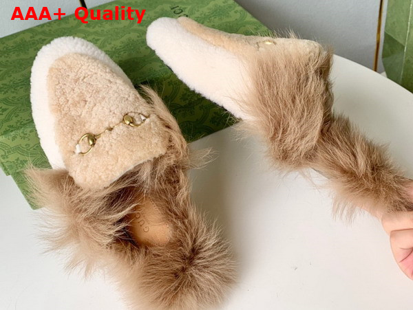 Gucci Princetown Slipper in Lamb Wool and Shearling Replica