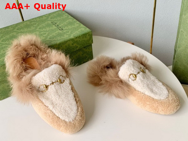 Gucci Princetown Slipper in Lamb Wool and Shearling Replica