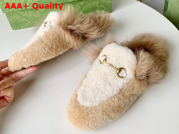 Gucci Princetown Slipper in Lamb Wool and Shearling Replica