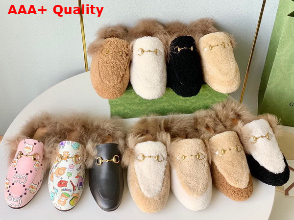 Gucci Princetown Slipper in Lamb Wool and Shearling Replica