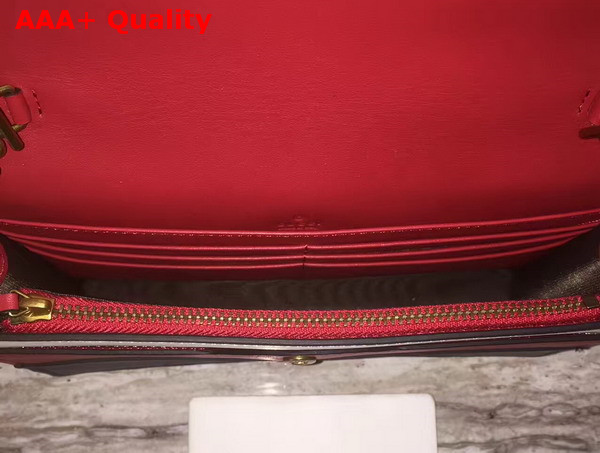 Gucci Queen Margaret Leather Mini Bag Blue and Red Leather Replica