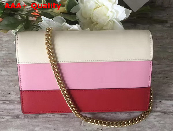 Gucci Queen Margaret Leather Mini Bag Red and Pink Leather Replica