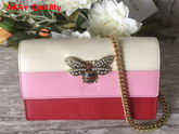 Gucci Queen Margaret Leather Mini Bag Red and Pink Leather Replica