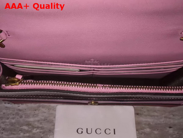 Gucci Queen Margaret Leather Mini Bag Red and Pink Leather Replica