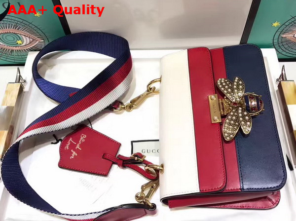 Gucci Queen Margaret Leather Shoulder Bag Multicolor Leather Replica