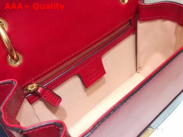 Gucci Queen Margaret Leather Shoulder Bag Multicolor Leather Replica