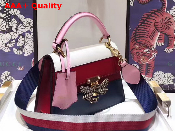 Gucci Queen Margaret Leather Top Handle Bag Multicolor Leather Replica