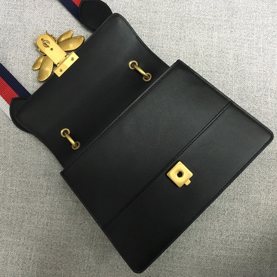 Gucci Queen Margaret Small Top Handle Bag in Black Leather