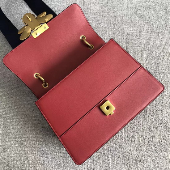 Gucci Queen Margaret Small Top Handle Bag in Red Leather