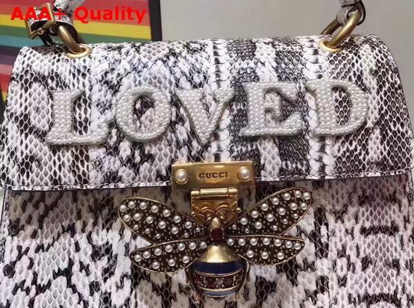 Gucci Queen Margaret Snakeskin Top Handle Bag Replica