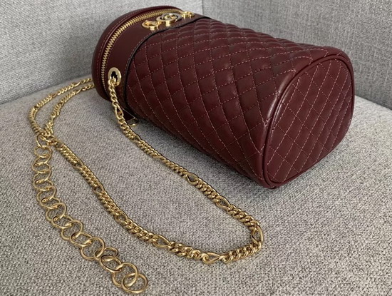 Gucci Quilted Leather Belt Bag Burgundy Leather 572298