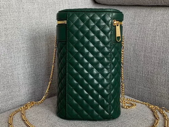 Gucci Quilted Leather Belt Bag Dark Green Leather 572298