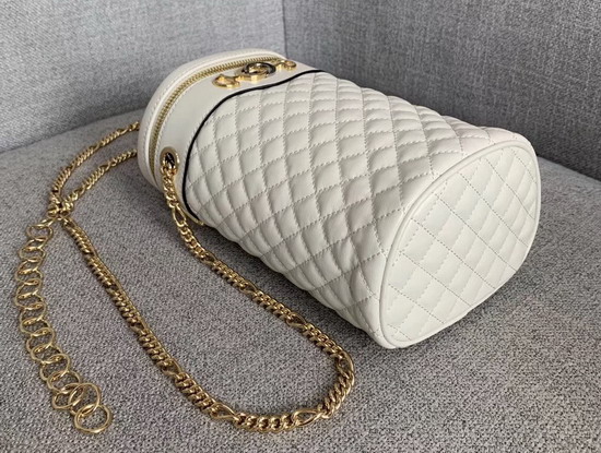 Gucci Quilted Leather Belt Bag White Leather 572298