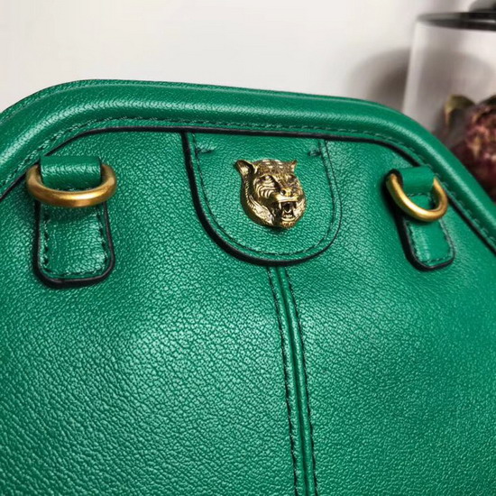 Gucci Rebelle Small Shoulder Bag Emerald Green Leather