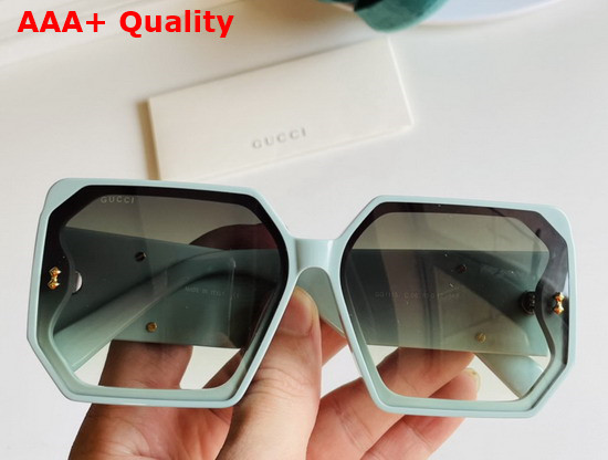 Gucci Rectangular Frame Acetate Sunglasses Tea Color Replica