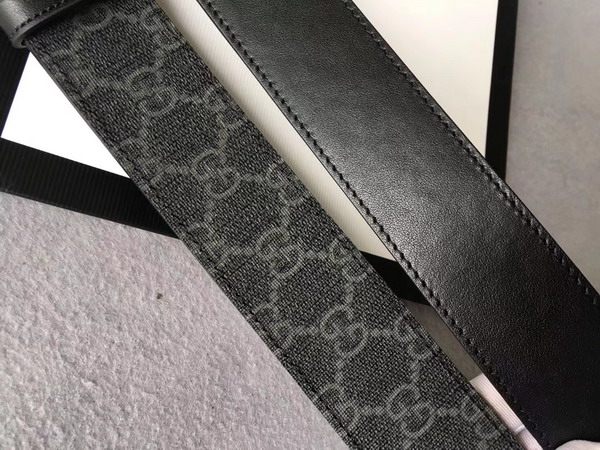 Gucci Reversible GG Supreme Belt GG Supreme and Black Leather