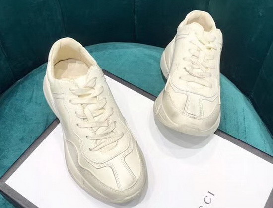 Gucci Rhyton Leather Sneaker Ivory Leather 550046