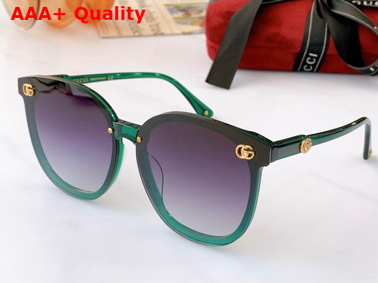 Gucci Round Frame Acetate Sunglasses with Double G Replica