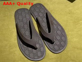 Gucci Rubber Thong Sandal in Brown Replica