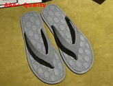 Gucci Rubber Thong Sandal in Grey Replica