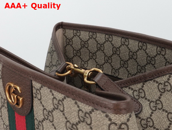 Gucci Savoy Duffle Bag in Beige and Ebony GG Supreme Canvas 760227 Replica