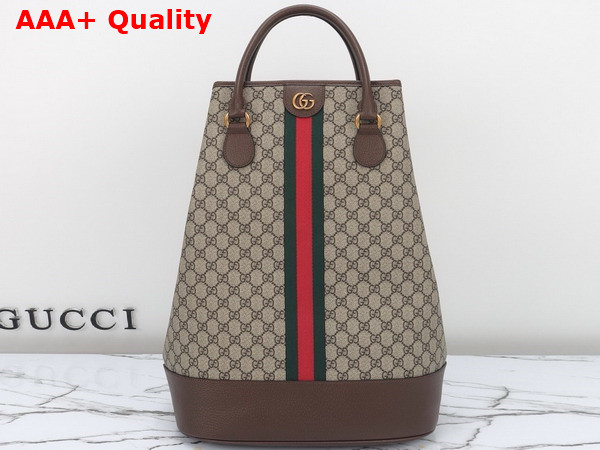 Gucci Savoy Duffle Bag in Beige and Ebony GG Supreme Canvas 760227 Replica