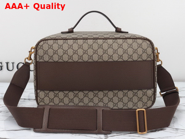 Gucci Savoy Shoe Case in Beige and Ebony GG Supreme Canvas 752587 Replica