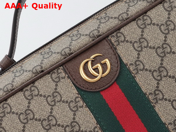 Gucci Savoy Shoe Case in Beige and Ebony GG Supreme Canvas 752587 Replica