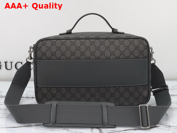 Gucci Savoy Shoe Case in Grey and Black GG Supreme Canvas 752587 Replica