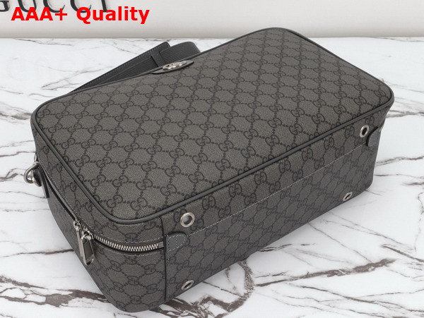 Gucci Savoy Shoe Case in Grey and Black GG Supreme Canvas 752587 Replica