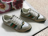 Gucci Screener Leather Sneaker White Leather 546163