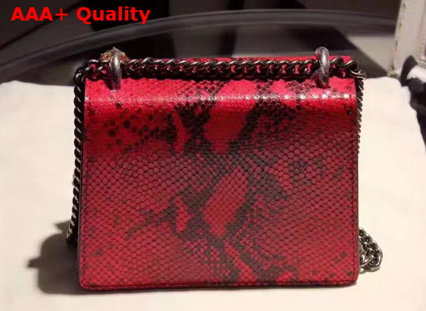 Gucci Small Dionysus Python Shoulder Bag Red Replica