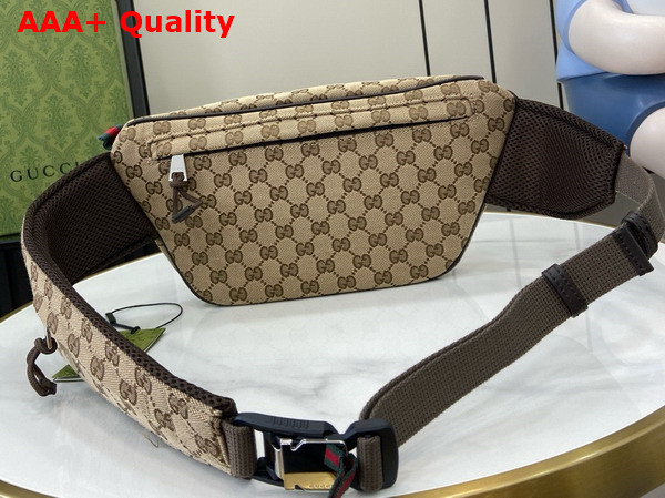 Gucci Small GG Belt Bag in Beige and Ebony Original GG Canvas 804262 Replica