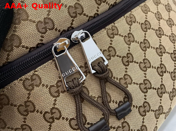 Gucci Small GG Belt Bag in Beige and Ebony Original GG Canvas 804262 Replica