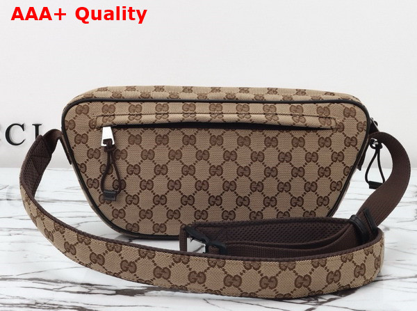 Gucci Small GG Crossbody Bag in Beige and Ebony Original GG Canvas 802096 Replica