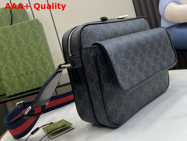 Gucci Small GG Crossbody Bag in Black GG Supreme Canvas 795479 Replica